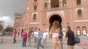 Saucy Spanish Slut Dragged Around The Streets Of Madrid...
