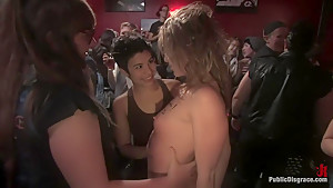All Girl Public Disgrace Ariel X Humiliated And Used In A Queer Bar...
