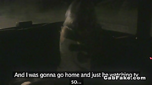 Cab Driver Bangs Busty Blonde At Night...