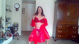 Mature latina woman love red...