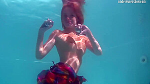 In naked fast underwater...