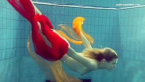 Blonde super tight teen nastya underwater...