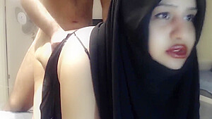 Painful Surprise Anal With Married Woman Wearing A Hijab...
