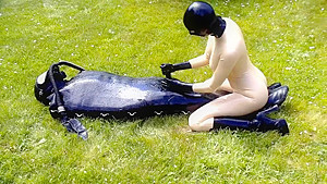 Latex Girl And Her Unexpected Find...