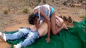 African Sluts Caught In A Hardcore Outdoor Group Sex...