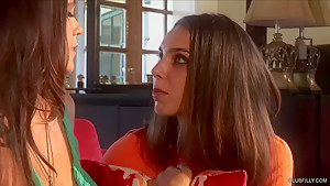 Alison Tyler and Tiffany Tyler Drink Each Other Up