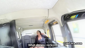 Redhead with in fake taxi banged...