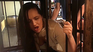 Real Amateur Alera Wife Gets Fucked Cage Bitch...