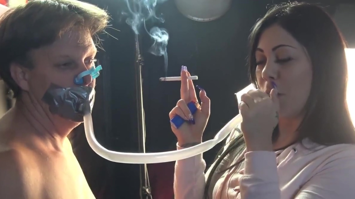 cuckold smoking femdom video